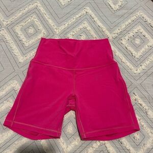 Lululemon Athletica Women's Pink Bike Shorts